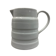 Jarra Canelada Grande 840ml de Porcelana BelaVista