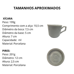 Xicara de Chá Paraná Lisa com Pires BelaVista