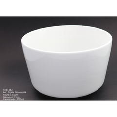 Tigela Bowl Fundo 3L em Porcelana BelaVista