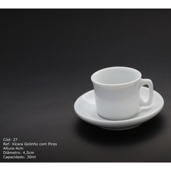 Xicara de Café Golinho 30ml C/ Pires BelaVista