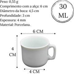 Xicara de Café Golinho 30ml C/ Pires BelaVista