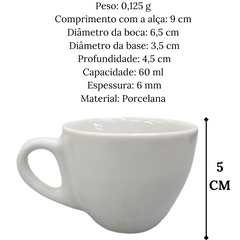 Xicara de Café Coquinho 60ml Com Pires Porcelana BelaVista