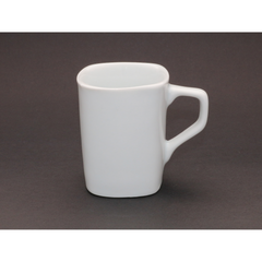 Caneca Quadrada 150ml Porcelana Branca BelaVista