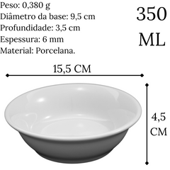 Tigela Peruana em Porcelana 350ml BelaVista