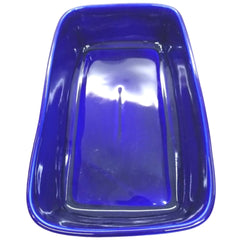 Travessa Retangular Azul Cobalto 1,4L Porcelana BelaVista