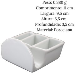 Porta Guardanapo Conjugado em Porcelana BelaVista