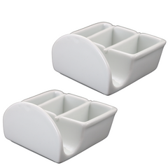 Porta Guardanapo Conjugado em Porcelana BelaVista