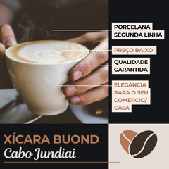 Kit 50 Xicara chá Buondi com sua marca BelaVista Xicara de Chá