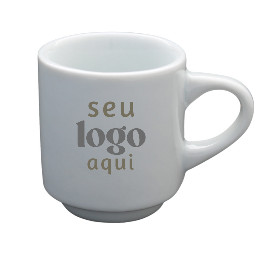 Kit 50 Xicara de Café Hotel S/ Pires Com Sua Marca BelaVista Xicara de Café