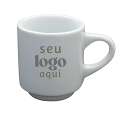 Kit 50 Xicara de Café Hotel S/ Pires Com Sua Marca BelaVista Xicara de Café