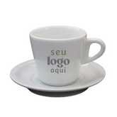 Kit 50 Xicara Pirâmide 200ml C/ Pires Personalizado BelaVista Xicara de Chá