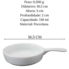 Molheira em Porcelana 130ml BelaVista