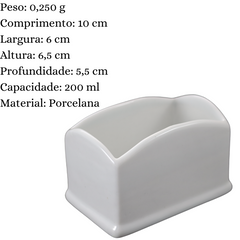 Porta Sachê Berço em Porcelana 200ml BelaVista