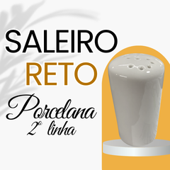 Saleiro Reto de Porcelana Segunda Linha - A Gourmet