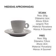 Xicara de Café Coquinho Cabo Bola Com Pires BelaVista