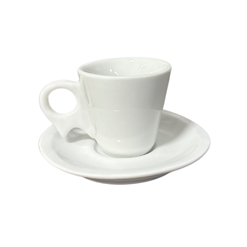 Xicara 70ml Com Pires Porcelana - A Gourmet