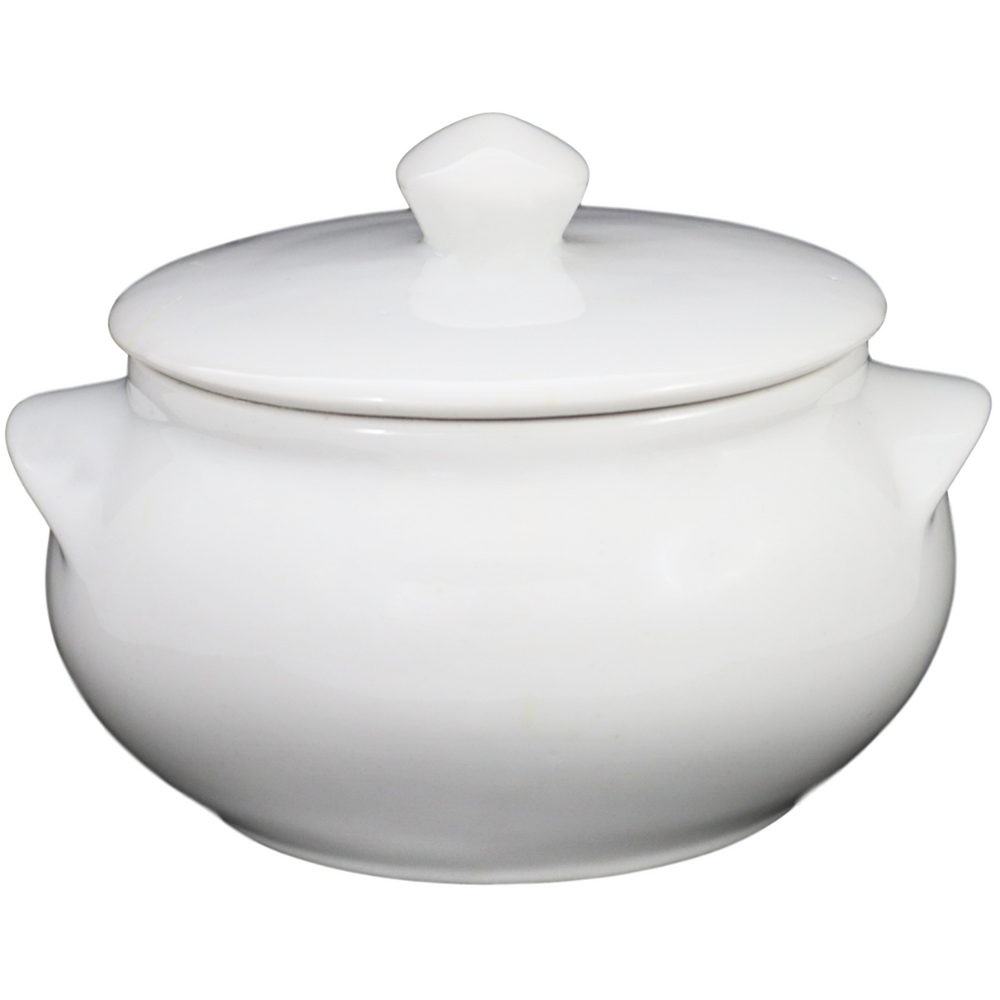 Cumbuca Grande C/ Tampa 2,5L em Porcelana BelaVista