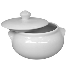 Cumbuca Grande C/ Tampa 2,5L em Porcelana BelaVista