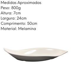 Travessa Folha de Melamina 50cm Bestfer
