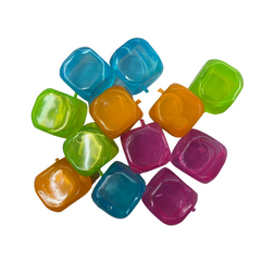 15 Cubos de Gelo ecológico artificial colorido reutilizável Imporiente