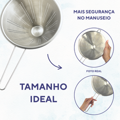 Passador Chinoy 24cm Aço Inox - A Gourmet