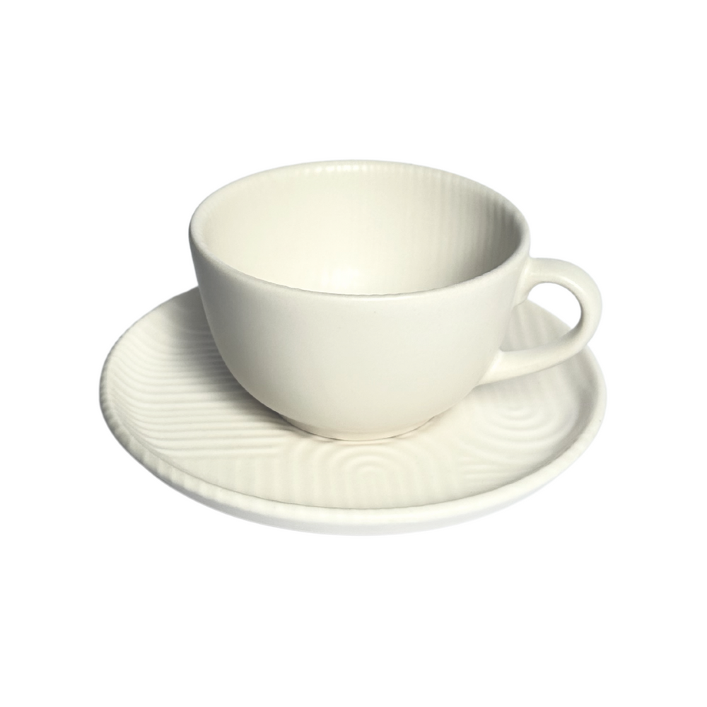 Xicara Chá Com Pires Zen 200ml - A Gourmet