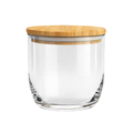 Pote Vidro Tampa Bambu 540ml