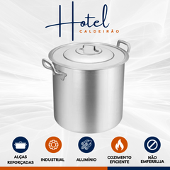 Caldeirão Hotel n°36 Alumínio Linha Profissional Arary