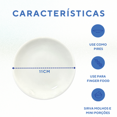 Pratinho Porcelana 11cm Pires - A Gourmet