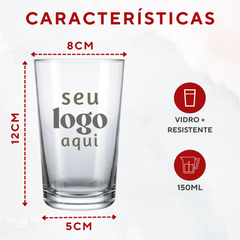 Kit 50 Copo Caldereta 350ml Personalizado Nadir Copos