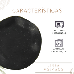 Prato sobremesa linha Ryo Volcano Oxford Oxford Pratos de Sobremesa