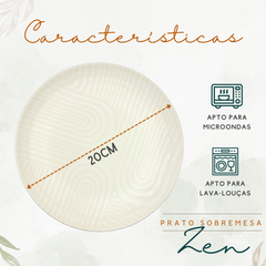 Prato Sobremesa Flat Zen Oxford - A Gourmet