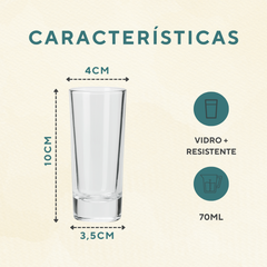 Copo Dose Vidro 70ml - A Gourmet