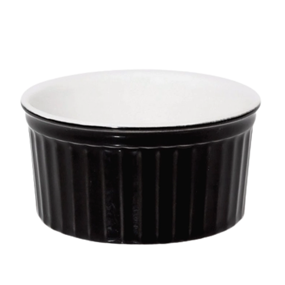Ramequim 140ml Preto em Porcelana Refrataria Oxford