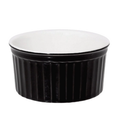 Ramequim 140ml Preto em Porcelana Refrataria Oxford