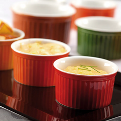 Tigela Ramequim 140ml Vermelho em porcelana Oxfrod Oxford