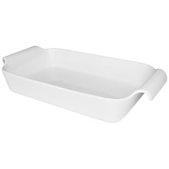 Travessa Refrataria Fundo 4L Branca C/ Alça Oxford