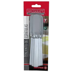 Conjunto 6 Espátula em Aço Inox Branco Etilux