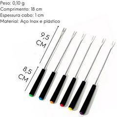 Conjunto 6 Garfo Para Fondue Etilux