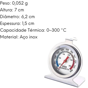 Termómetro de Forno em Aço Inox Clink