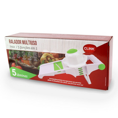 Ralador Multifuncional de Plastico e Aço inox Clink