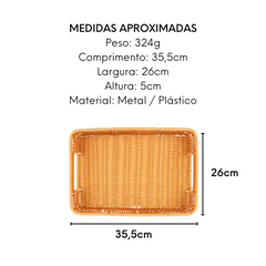 Bandeja Retangular M Servir Clink