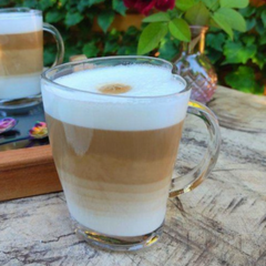 Caneca Coraçao de Vidro 240ml Class Home