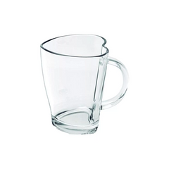 Caneca Coraçao de Vidro 240ml Class Home