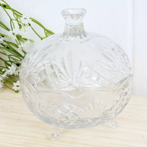Potiche Decorativo com Pé Para Mesa - A Gourmet
