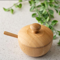 Açucareiro Com Colher Bambu 150ml Lyor