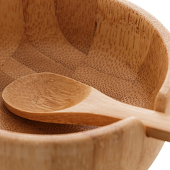 Açucareiro Com Colher Bambu 150ml Lyor