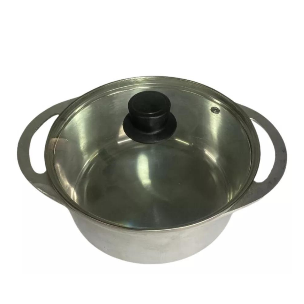 Caçarola de Alumínio Fundido 4L Tampa de Vidro - A Gourmet