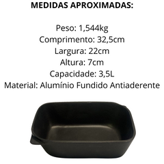 Assadeira Fundida Grassoet Antiaderente - A Gourmet