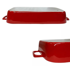 Assadeira aluminio fundido vermelha N2